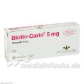 Biotin-Carin 5 mg Lactose-Glutenfrei, 20 ST – PZN 1711915 из Германии (PZN 1711915)