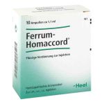 Ferrum Homaccord Ampullen (10 stk) из Германии (PZN 379873)
