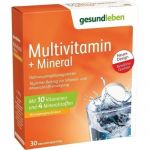 gesund leben Multivitamin + Mineral Brausetabl, 3X10 ST из Германии (PZN 4984878)