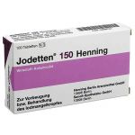 Jodetten 150 Henning 150 Mikrogramm (100 stk) из Германии (PZN 890761)