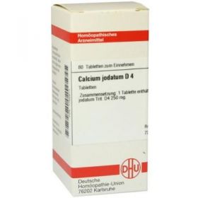 Calcium Jodatum D 4 Tabletten (80 stk) – PZN 1762611 из Германии (PZN 1762611)