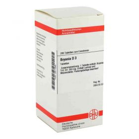 Bryonia D 3 Tabletten (200 stk) – PZN 2811895 из Германии (PZN 2811895)