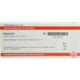 Bryonia D 6 Ampullen (10X1 ml) – PZN 2823295 из Германии (PZN 2823295)