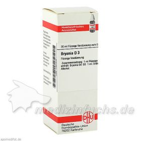 BRYONIA D 3, 20 ML – PZN 1761215 из Германии (PZN 1761215)