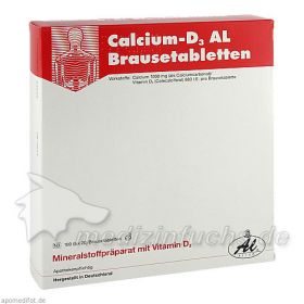 Calcium-D3 AL Brausetabletten, 100 ST – PZN 1689937 из Германии (PZN 1689937)