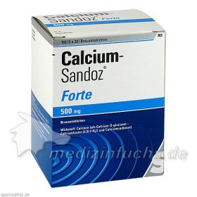 CALCIUM SANDOZ FORTE, 5X20 ST – PZN 169650 из Германии (PZN 169650)
