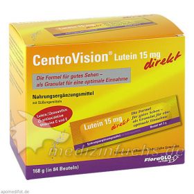 CentroVision Lutein 15mg direkt, 3X28 ST – PZN 3515437 из Германии (PZN 3515437)