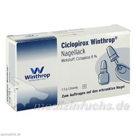 Ciclopirox Winthrop Nagellack, 1.5 G – PZN 4464334 из Германии (PZN 4464334)