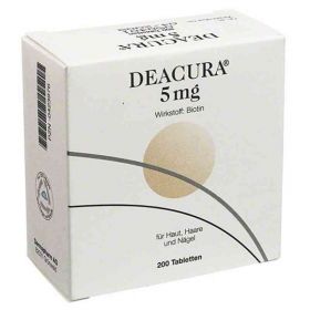 Deacura 5 mg Tabletten (200 stk) – PZN 423976 из Германии (PZN 423976)