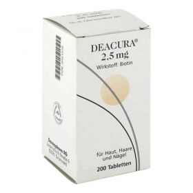 Deacura 2,5 mg Tabletten (200 stk) – PZN 451518 из Германии (PZN 451518)