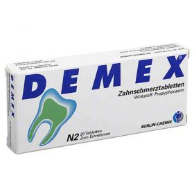 DEMEX Zahnschmerztabletten (20 stk) – PZN 4346304 из Германии (PZN 4346304)