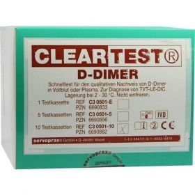 D Dimer Cleartest Vollblut TVT LE DIC, 10 ST – PZN 6690862 из Германии (PZN 6690862)