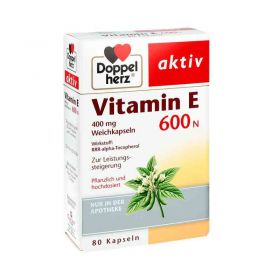 Doppelherz Vitamin E 600 N Weichkapseln (80 stk) – PZN 10057828 из Германии (PZN 10057828)