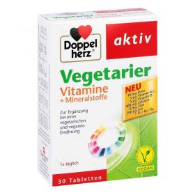 Doppelherz Vegetarier Vitamine+mineralstoffe Tabletten  (30 stk) – PZN 10177082 из Германии (PZN 10177082)