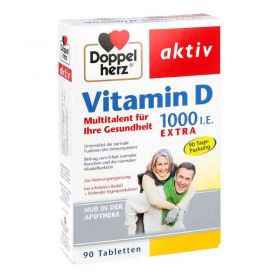 Doppelherz Vitamin D 1.000 I.e. Extra Tabletten (90 stk) – PZN 11119885 из Германии (PZN 11119885)