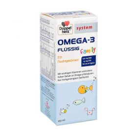 Doppelherz Omega-3 family flüssig system (250 ml) – PZN 12351259 из Германии (PZN 12351259)