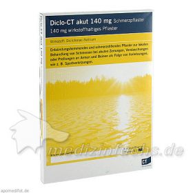 DICLO-CT akut 140 mg Schmerzpflaster, 5 ST – PZN 2595799 из Германии (PZN 2595799)