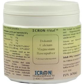 Dolomit Calcium Magnesium Basen Pulver Icron Vital, 300 G – PZN 3478363 из Германии (PZN 3478363)