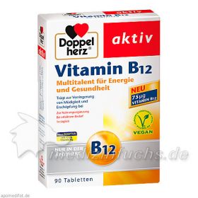 Doppelherz Vitamin B12, 90 ST – PZN 8590515 из Германии (PZN 8590515)