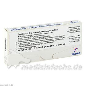 DYSKRASIT D 6, 8X1 ML – PZN 1621661 из Германии (PZN 1621661)
