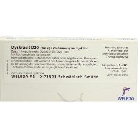 DYSKRASIT D20, 8X1 ML – PZN 1621684 из Германии (PZN 1621684)