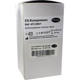 ES-Kompressen steril 7.5x7.5cm Großpackung, 5X20 ST – PZN 6454096 из Германии (PZN 6454096)
