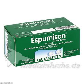 ESPUMISAN KAUTABLETTEN, 100 ST – PZN 6882053 из Германии (PZN 6882053)
