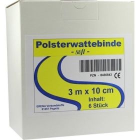 ERENA Polsterwattebinde soft 3mx10cm, 6 ST – PZN 8436843 из Германии (PZN 8436843)