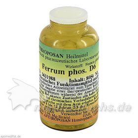 Ferrum phosphoricum D 6 Schüssler Nr.3 handverrieb, 80 ST – PZN 3631988 из Германии (PZN 3631988)