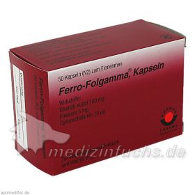 FERRO FOLGAMMA, 50 ST – PZN 378419 из Германии (PZN 378419)