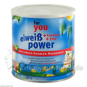 For You Eiweiß Power Erdbeere, 750 G – PZN 6147566 из Германии (PZN 6147566)