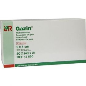 GAZIN Mullkompresse 5x5cm 12fach steril, 40X2 ST – PZN 1511688 из Германии (PZN 1511688)