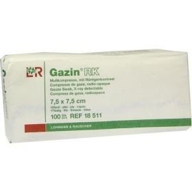 GAZIN Mullkompresse 7.5x7.5cm 12f mit RK unsteril, 100 ST – PZN 3959476 из Германии (PZN 3959476)