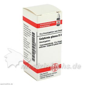 GALPHIMIA GLAUCA D 3, 10 G – PZN 4218061 из Германии (PZN 4218061)