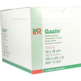 Gazin Kompresse 10x10cm 12fach groß steril, 20X5 ST – PZN 8788921 из Германии (PZN 8788921)