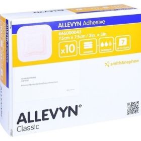 ALLEVYN Adhesive 7.5x7.5 cm haftende Wundaufl., 10 ST – PZN 11049015 из Германии (PZN 11049015)