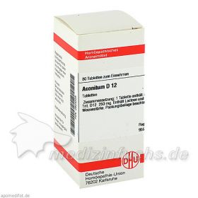 ACONITUM D12, 80 ST – PZN 2624325 из Германии (PZN 2624325)