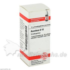ACONITUM D10, 10 G – PZN 2637641 из Германии (PZN 2637641)