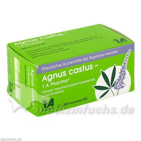 Agnus castus - 1 A Pharma, 100 ST – PZN 6320326 из Германии (PZN 6320326)