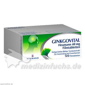 Ginkgovital Heumann 40 mg Filmtabletten, 120 ST – PZN 11521328 из Германии (PZN 11521328)