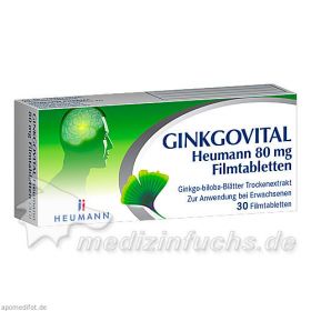 Ginkgovital Heumann 80 mg Filmtabletten, 30 ST – PZN 11526194 из Германии (PZN 11526194)