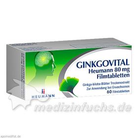 Ginkgovital Heumann 80 mg Filmtabletten, 60 ST – PZN 11526202 из Германии (PZN 11526202)