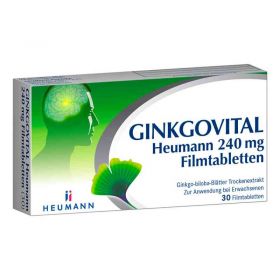 Ginkgovital Heumann 240 mg Filmtabletten (30 stk) – PZN 11526260 из Германии (PZN 11526260)