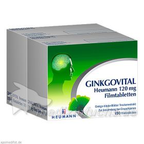 Ginkgovital Heumann 120 mg Filmtabletten, 200 ST – PZN 11527489 из Германии (PZN 11527489)