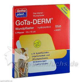 Gotha-Derm Hydrokolloides Wundpflaster 15cmx15cm, 5 ST – PZN 176383 из Германии (PZN 176383)
