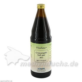 Granatapfel Saft Pur Bio Vitalhaus, 750 ML – PZN 2052863 из Германии (PZN 2052863)