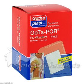 GoTa-POR PU Wundfilm 7.2x5cm steril, 50 ST – PZN 3182450 из Германии (PZN 3182450)
