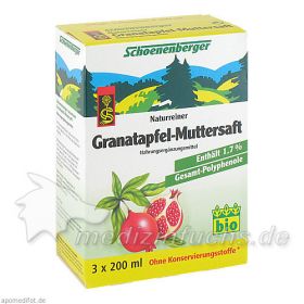 GRANATAPFEL-MUTTERSAFT SCHOENENB HEILPFLANZENSÄFTE, 3X200 ML – PZN 3502831 из Германии (PZN 3502831)