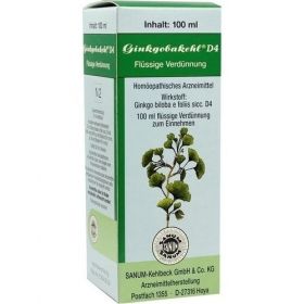GINKGOBAKEHL D 4, 100 ML – PZN 4113758 из Германии (PZN 4113758)