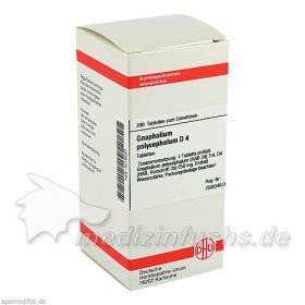 GNAPHALIUM POLYC D 4, 200 ST – PZN 4219037 из Германии (PZN 4219037)